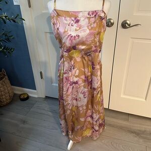 Kittenish by Jesse James Decker spaghetti strap mid length cocktail dress sz L